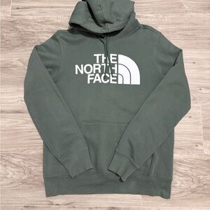 Men’s The North Face Green Pull Over Hoodie Used